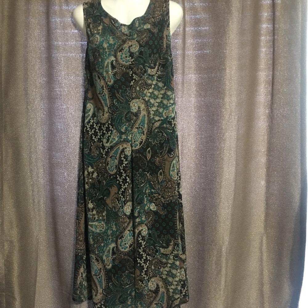 Chelsea Suite size 10 multi color maxi dress